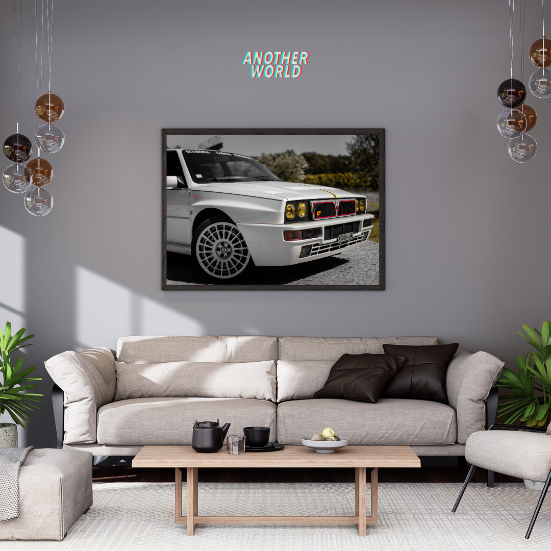 Lancia Delta Intégrale Paysage