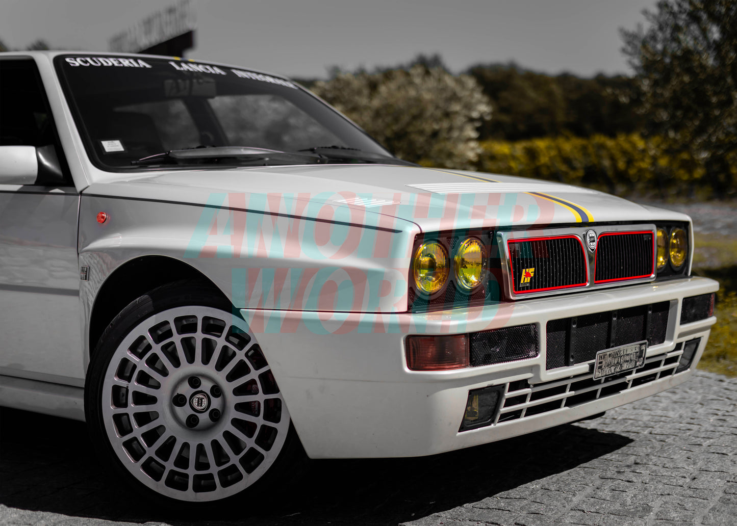 Lancia Delta Intégrale Paysage